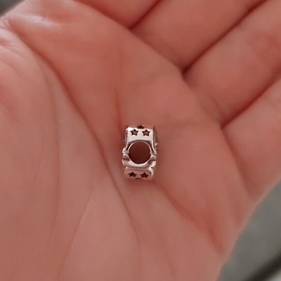 925 Silver Sleepy Moon Charm - Picture 7 of 10